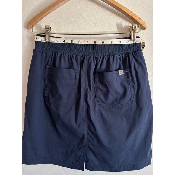 LL Bean women’s XS Vista camp skort in Nautical Navy with spandex shorts UPF 50+ - Picture 10 of 10
